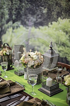 Decorative Venue Design, Luxury Dining Event Decor photo